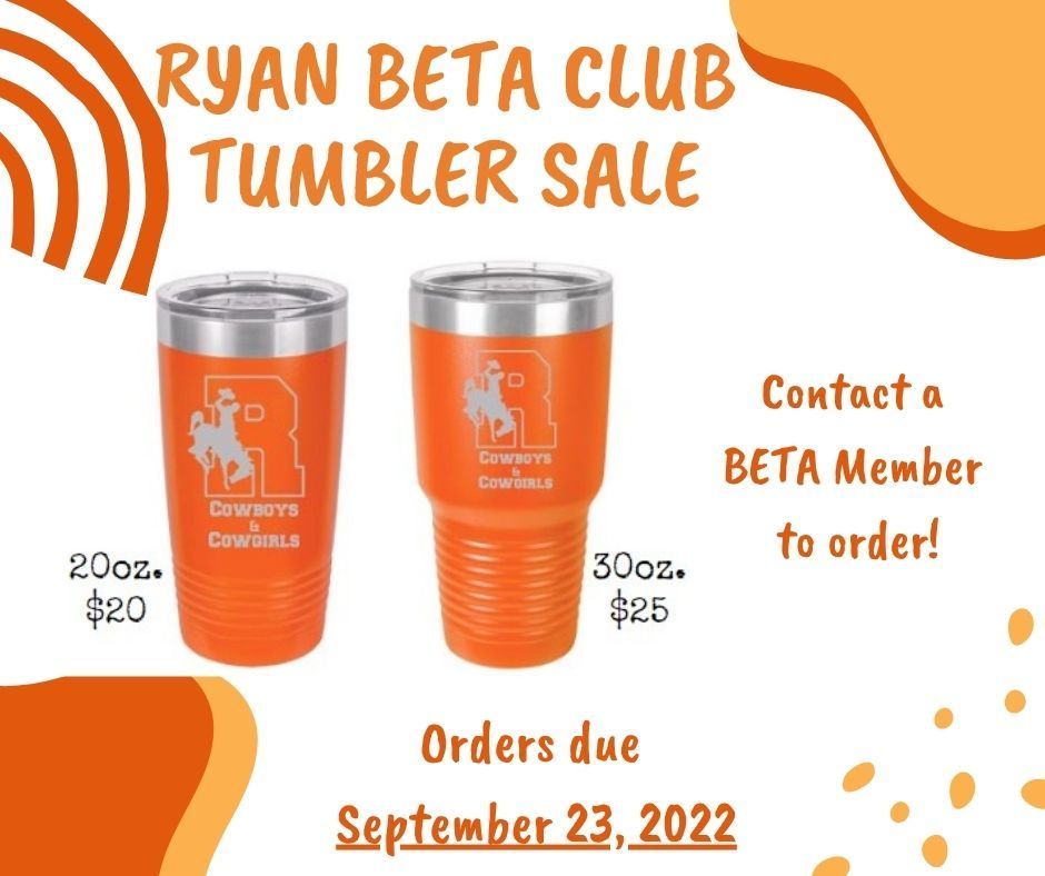 BETA Club Tumbler Fundraiser 